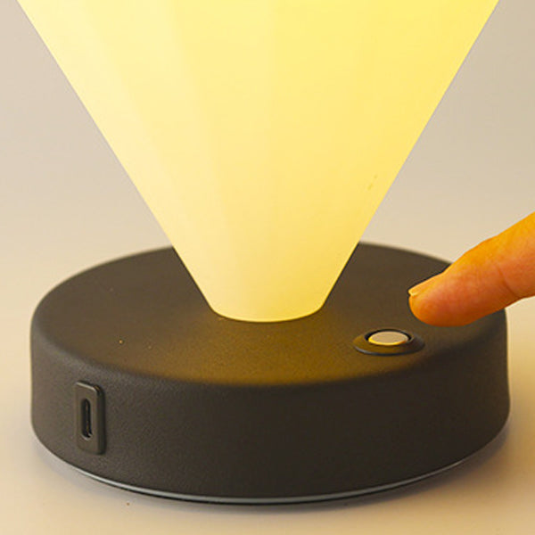 Contemporary Scandinavian Rechargeable Iron Acrylic Balloon LED Table Lamp Night Light For Bedroom