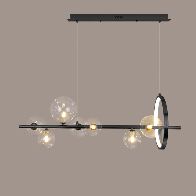 Modern Simplicity Iron Glass Ball Bubble 7/10 Light Chandeliers Island Light For Dining Room