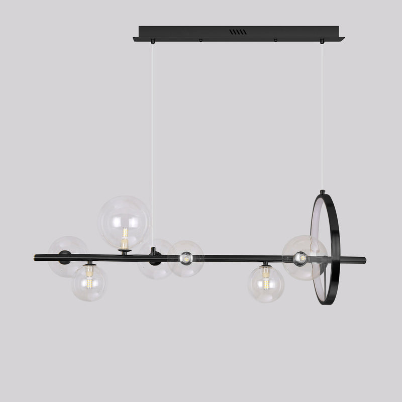 Modern Simplicity Iron Glass Ball Bubble 7/10 Light Chandeliers Island Light For Dining Room