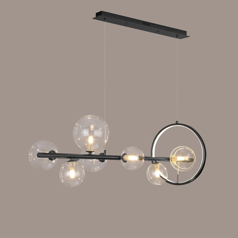 Modern Simplicity Iron Glass Ball Bubble 7/10 Light Chandeliers Island Light For Dining Room