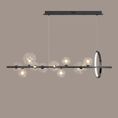 Modern Simplicity Iron Glass Ball Bubble 7/10 Light Chandeliers Island Light For Dining Room