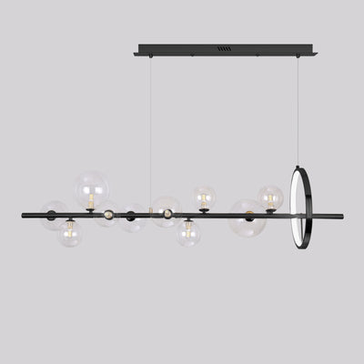 Modern Simplicity Iron Glass Ball Bubble 7/10 Light Chandeliers Island Light For Dining Room