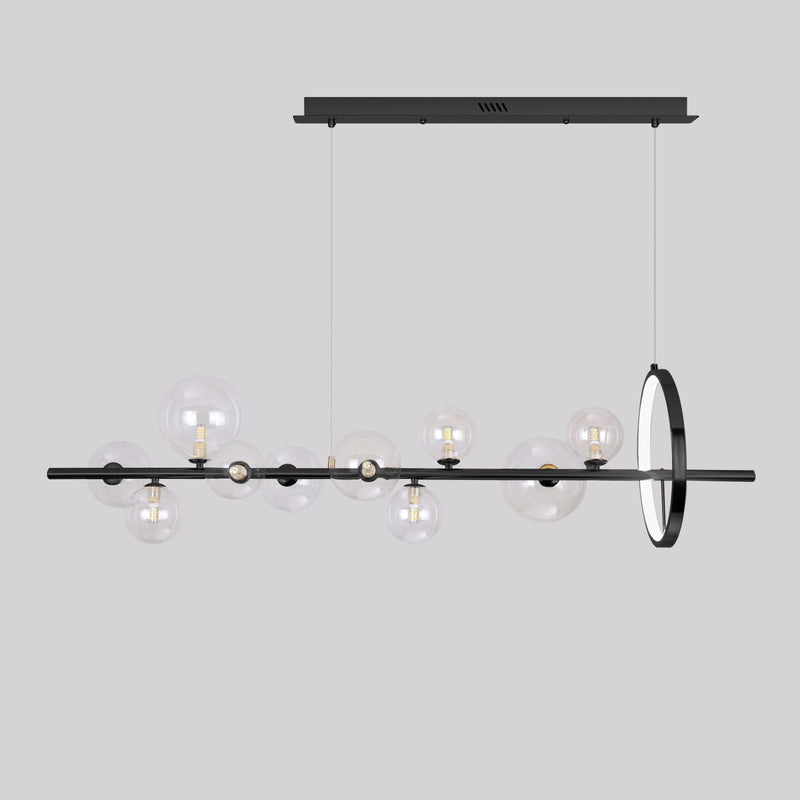 Modern Simplicity Iron Glass Ball Bubble 7/10 Light Chandeliers Island Light For Dining Room