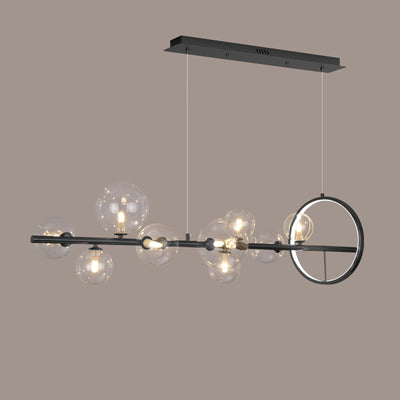 Modern Simplicity Iron Glass Ball Bubble 7/10 Light Chandeliers Island Light For Dining Room