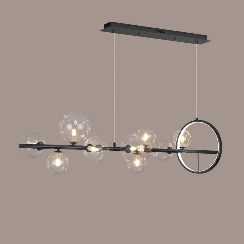 Modern Simplicity Iron Glass Ball Bubble 7/10 Light Chandeliers Island Light For Dining Room