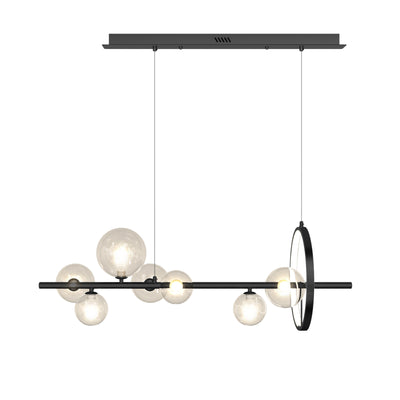 Modern Simplicity Iron Glass Ball Bubble 7/10 Light Chandeliers Island Light For Dining Room