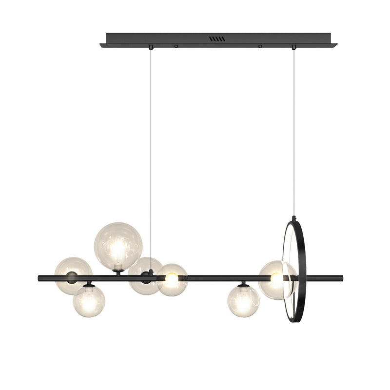 Modern Simplicity Iron Glass Ball Bubble 7/10 Light Chandeliers Island Light For Dining Room
