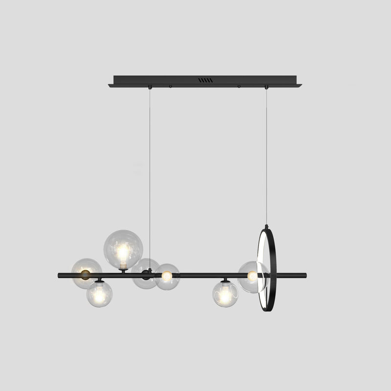 Modern Simplicity Iron Glass Ball Bubble 7/10 Light Chandeliers Island Light For Dining Room