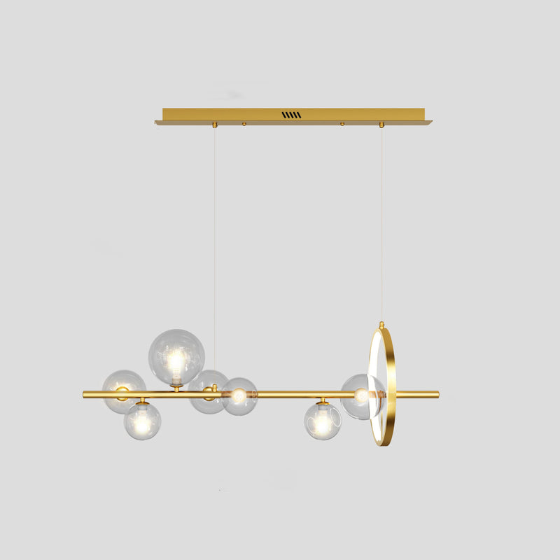Modern Simplicity Iron Glass Ball Bubble 7/10 Light Chandeliers Island Light For Dining Room