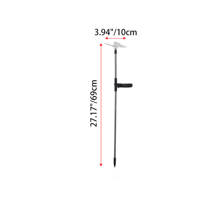 Modern Art Deco Solar Waterproof Stainless Steel PVC Plastic Butterfly Dragonfly Flying Bird LED Outdoor Light Landscape Lighting For Garden