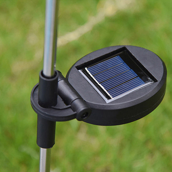 Moderne Art Deco Solar Wasserdichte Simulierte Sonnenblume Stoff Edelstahl ABS LED Außenleuchte Landschaftsbeleuchtung Für Garten 