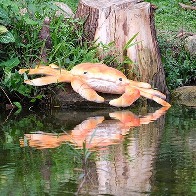 Moderne Art Deco Solar wasserdichte Harz-Simulation Krabben-LED Außenleuchte Landschaftsbeleuchtung für den Garten 