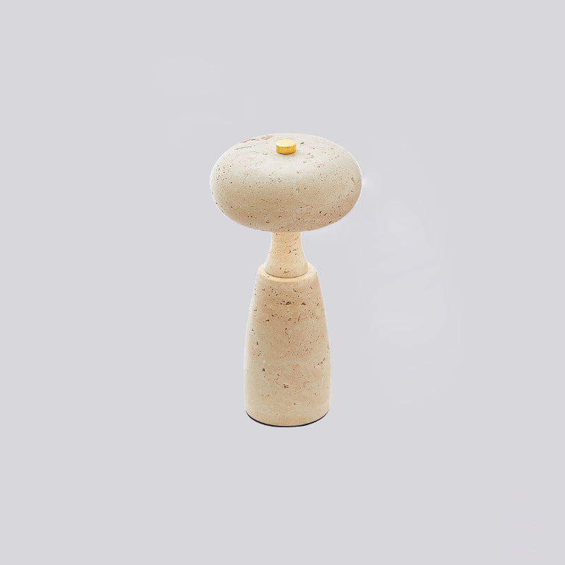 Lampe de table LED à colonne acrylique rechargeable traditionnelle japonaise avec motif marbré pour chevet 