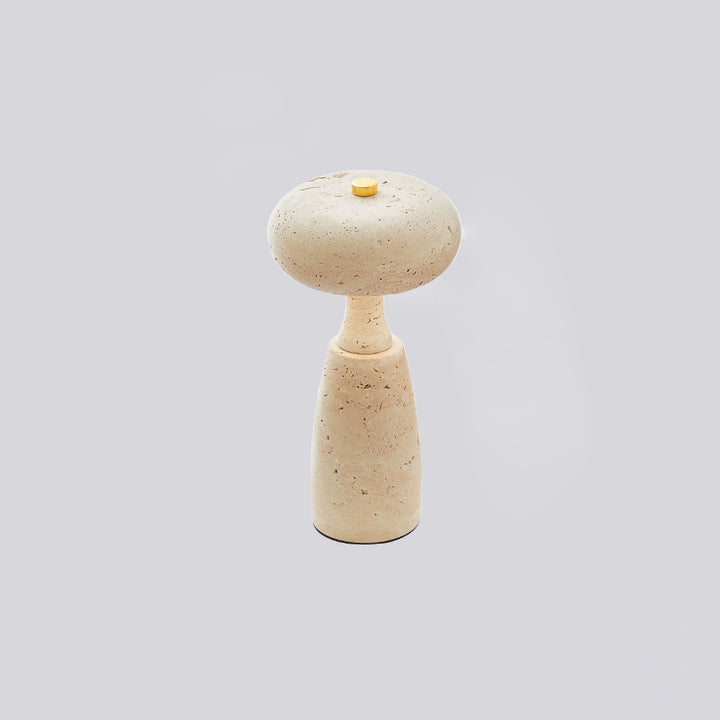 Lampe de table LED à colonne acrylique rechargeable traditionnelle japonaise avec motif marbré pour chevet 