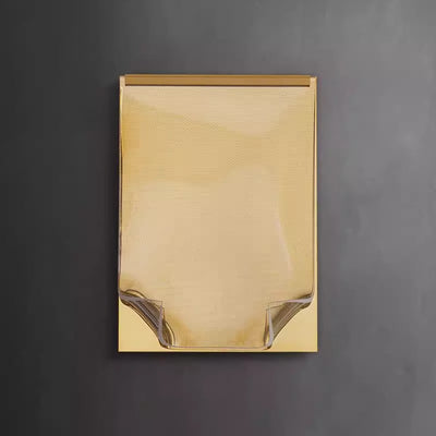Contemporary Creative Stainless Steel Acrylic Rectangular Book-like Folded LED Wall Sconce Lamp For Hallway