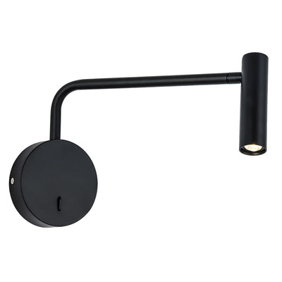 Moderne minimalistische Aluminium-Eisen-Zylinder drehbare LED-Wandleuchte für das Lesen am Bett 
