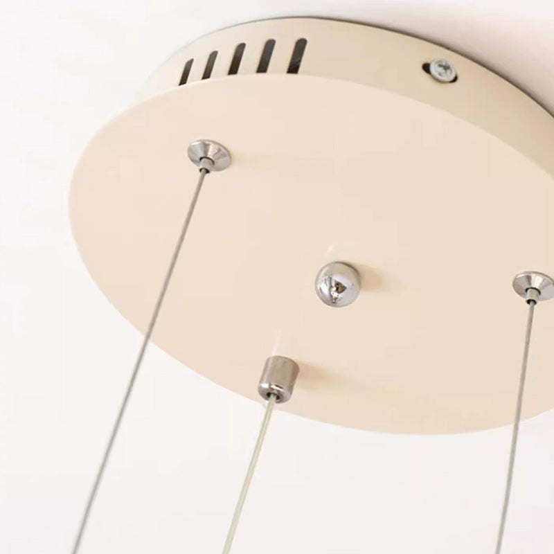 Lámparas de araña LED de resina, metal, vidrio y acrílico para niños creativos contemporáneos para dormitorio 