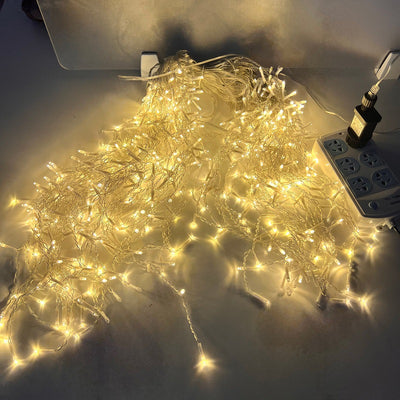 Modern Simplicity Waterproof PVC Copper Wire Waterfall Ice Strip LED Decorative String Light Outdoor Light For Outdoor Patio