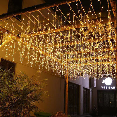 Modern Simplicity Waterproof PVC Copper Wire Waterfall Ice Strip LED Decorative String Light Outdoor Light For Outdoor Patio
