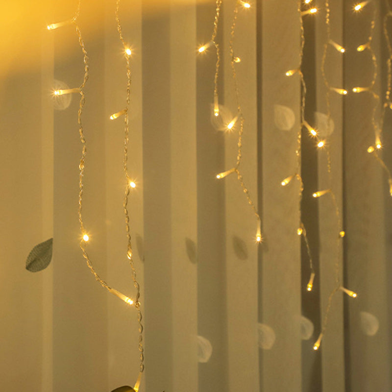 Modern Simplicity Waterproof PVC Copper Wire Waterfall Ice Strip LED Decorative String Light Outdoor Light For Outdoor Patio