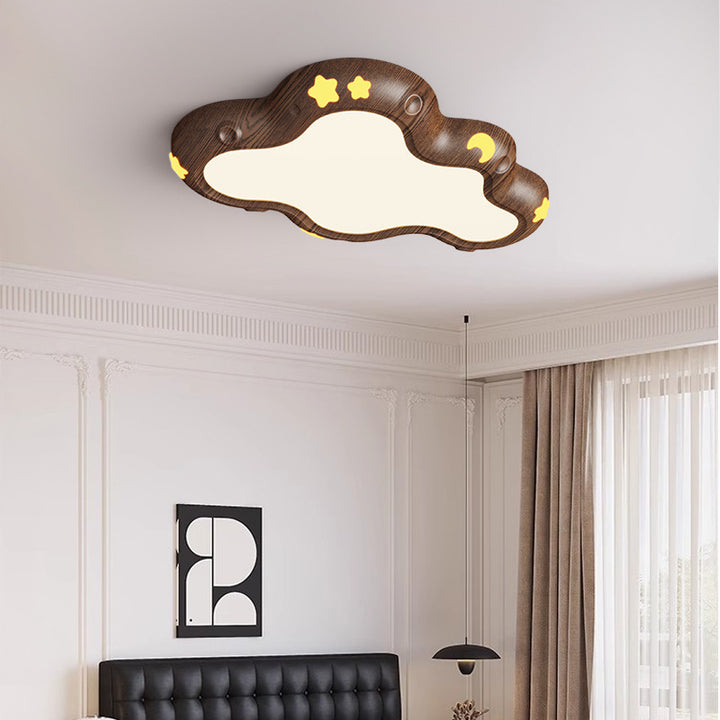 Luz de techo empotrada LED de acrílico y hierro nórdico contemporáneo para dormitorio infantil 
