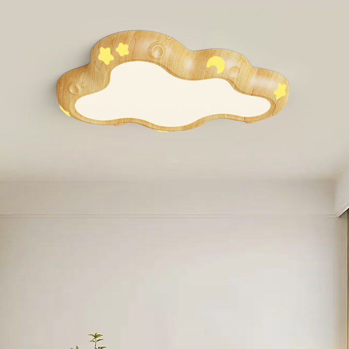 Luz de techo empotrada LED de acrílico y hierro nórdico contemporáneo para dormitorio infantil 