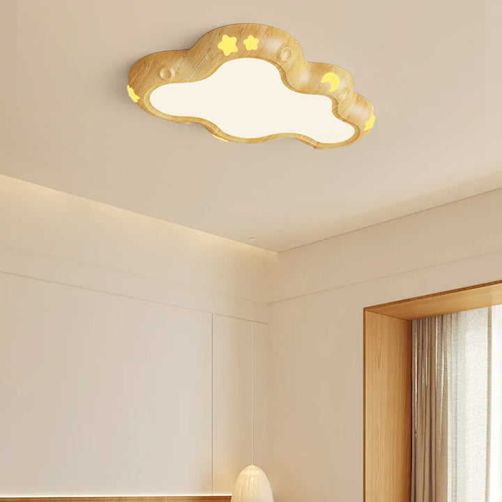 Luz de techo empotrada LED de acrílico y hierro nórdico contemporáneo para dormitorio infantil 