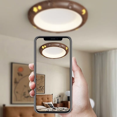 مصباح سقف LED مستدير للأطفال بتصميم نجمة حديثة من الحديد والأكريليك لغرفة النوم 