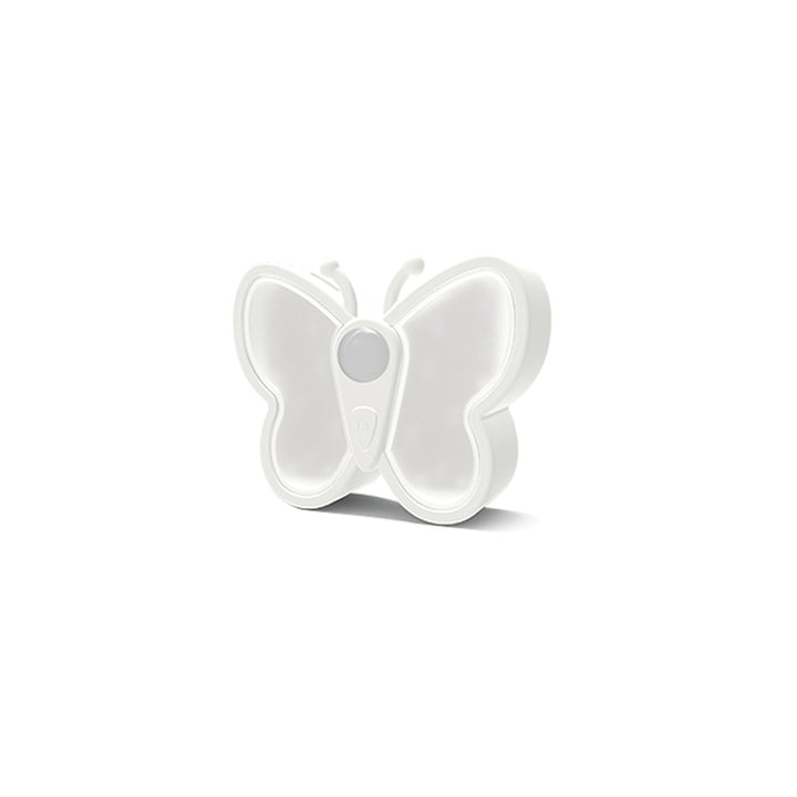 Lámpara de pared LED con sensor humano recargable de simplicidad moderna, magnética, de plástico, con mariposa, luz nocturna para mesita de noche 