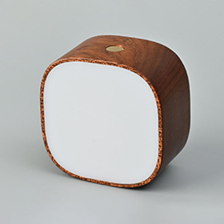 Zeitgenössische Retro Wiederaufladbare Radarsensor Holz Kunststoff Metall Quadrat Tragbare LED Wandleuchte Nachtlicht Für Nachttisch 