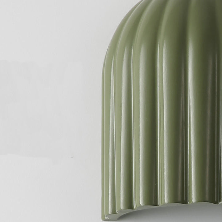 Traditional French Iron Resin Oval Striped 2-Light Wall Sconce Lamp For Bedroom