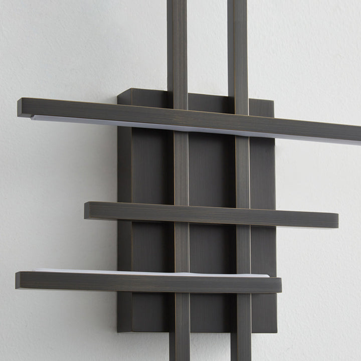 Moderne Mid-Century-Kupferlinie Gebogener Haken Geometrische LED-Wandleuchte Für das Bett 