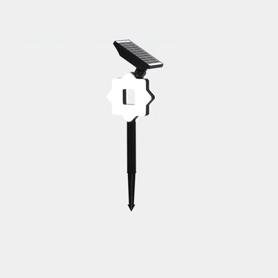 Modern Art Deco Solar Waterproof ABS PC Round Moon Triangle Polygon Geometric LED Outdoor Light Landscape Lighting For Garden