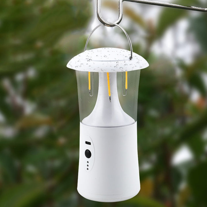 Modern Simplicity Waterproof Rechargeable ABS PS Cylinder Tungsten Camping Portable LED Outdoor Light For Garden