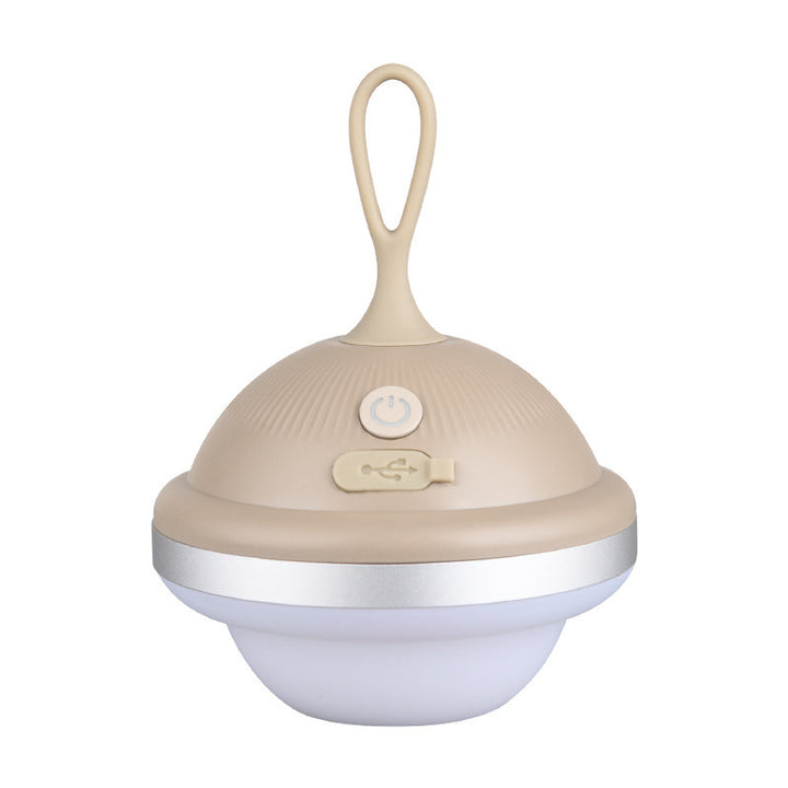 Simplicité Moderne Rechargeable ABS Balle Vaisseau Spatial Lampe LED Portable de Camping Extérieur Pour Jardin 