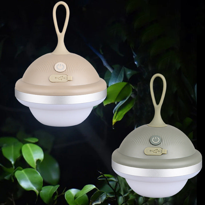 Simplicité Moderne Rechargeable ABS Balle Vaisseau Spatial Lampe LED Portable de Camping Extérieur Pour Jardin 