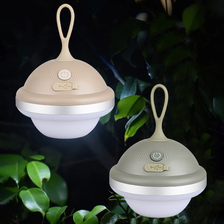 Simplicité Moderne Rechargeable ABS Balle Vaisseau Spatial Lampe LED Portable de Camping Extérieur Pour Jardin 