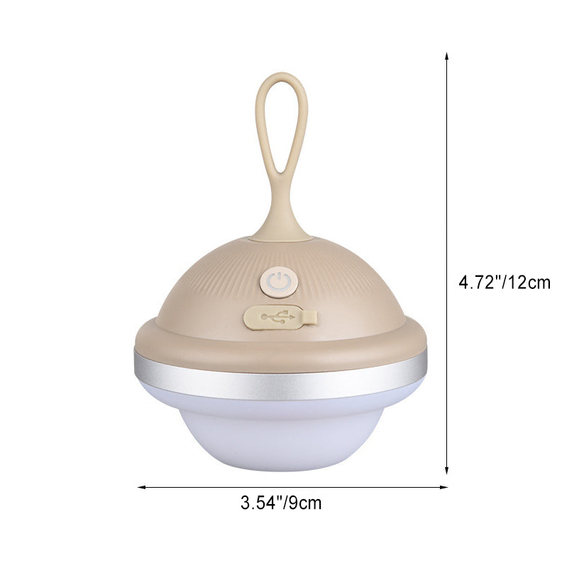 Simplicité Moderne Rechargeable ABS Balle Vaisseau Spatial Lampe LED Portable de Camping Extérieur Pour Jardin 