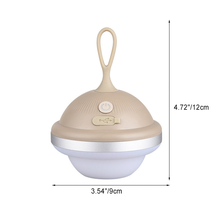 Simplicité Moderne Rechargeable ABS Balle Vaisseau Spatial Lampe LED Portable de Camping Extérieur Pour Jardin 