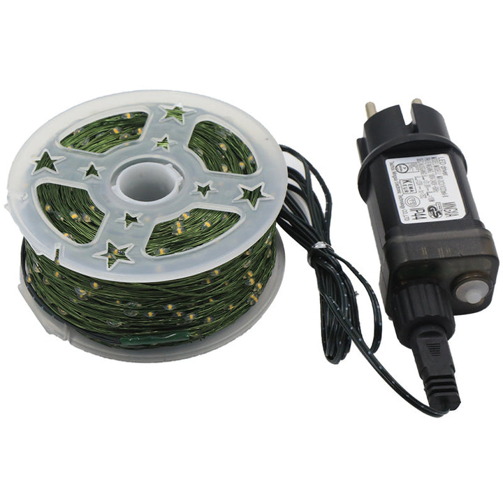 Luz de cadena LED de decoración de árbol de Navidad de ratán de vegetación plástica a prueba de agua de alambre de cobre Art Deco moderno para sala de entretenimiento 