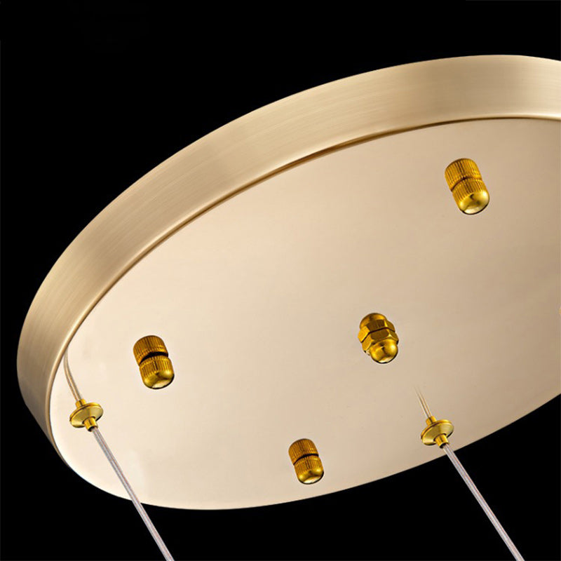 Modern Luxury Hardware Crystal Ball Hydrangea Liftable 1/2/3/5 Light Pendant Light For Bedside