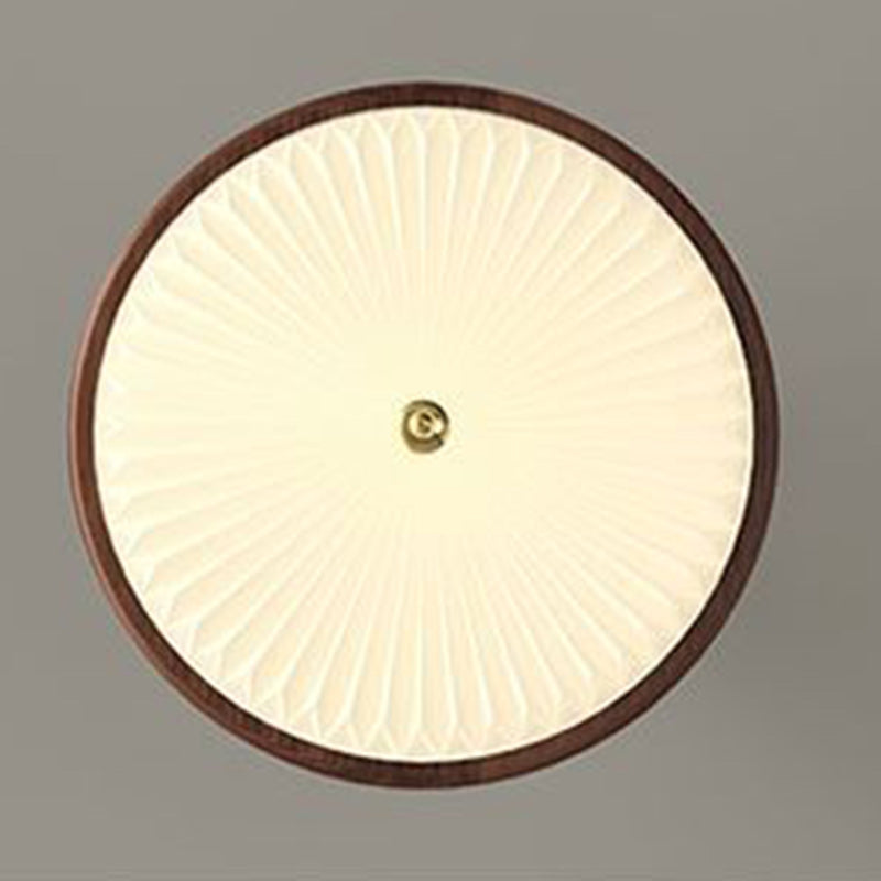 ضوء سقف مثبت نصف متدلي LED بأكريليك مكشكش دائري حديدي تقليدي عتيق لغرفة النوم 