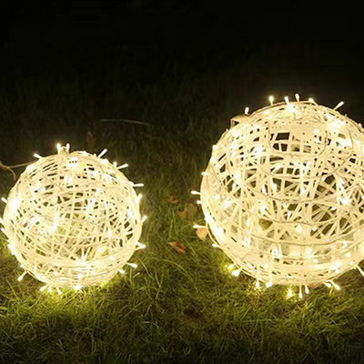 Modern Art Deco Waterproof PVC Hanging Ball Decoration LED Outdoor Pendant Light Outdoor Light For Garden