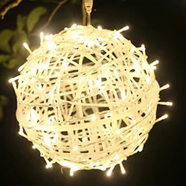 Modern Art Deco Waterproof PVC Hanging Ball Decoration LED Outdoor Pendant Light Outdoor Light For Garden