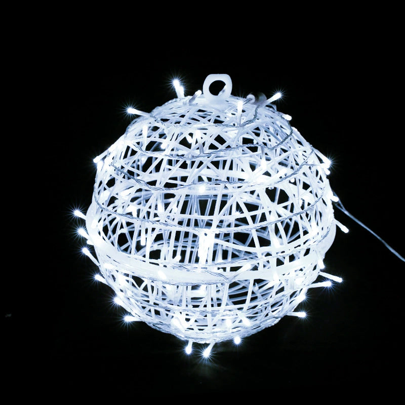 Modern Art Deco Waterproof PVC Hanging Ball Decoration LED Outdoor Pendant Light Outdoor Light For Garden