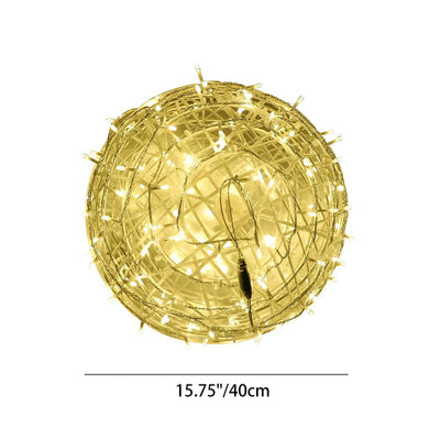 Modern Art Deco Waterproof PVC Hanging Ball Decoration LED Outdoor Pendant Light Outdoor Light For Garden