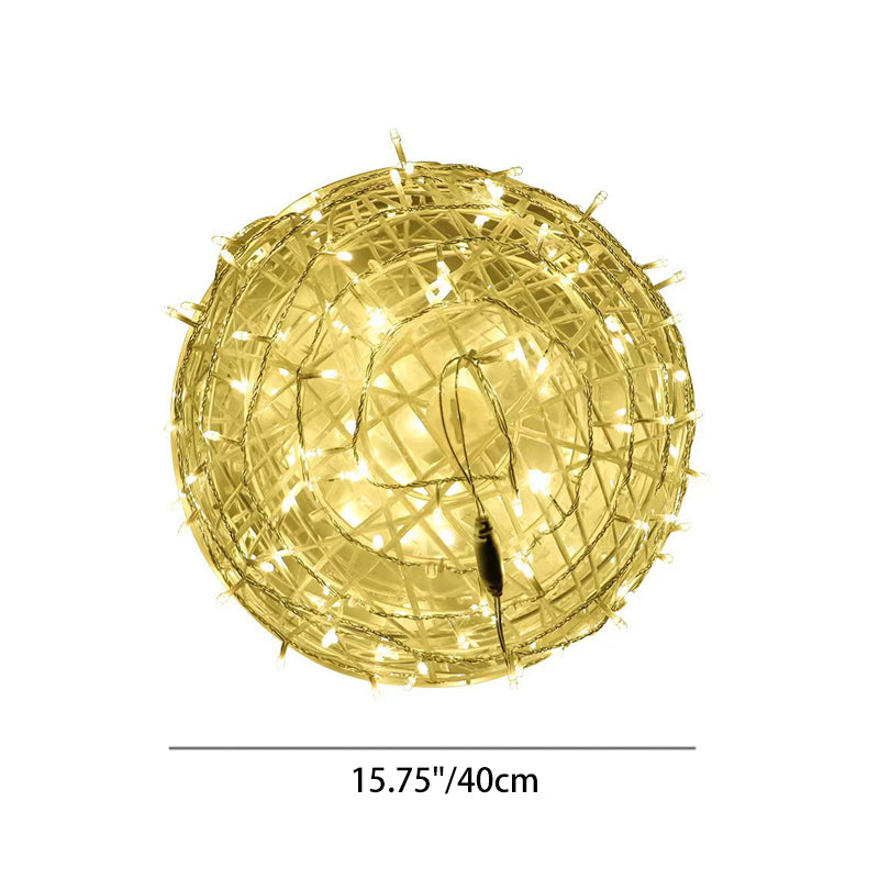 Modern Art Deco Waterproof PVC Hanging Ball Decoration LED Outdoor Pendant Light Outdoor Light For Garden