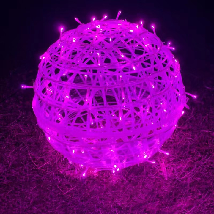 Modern Art Deco Waterproof PVC Hanging Ball Decoration LED Outdoor Pendant Light Outdoor Light For Garden