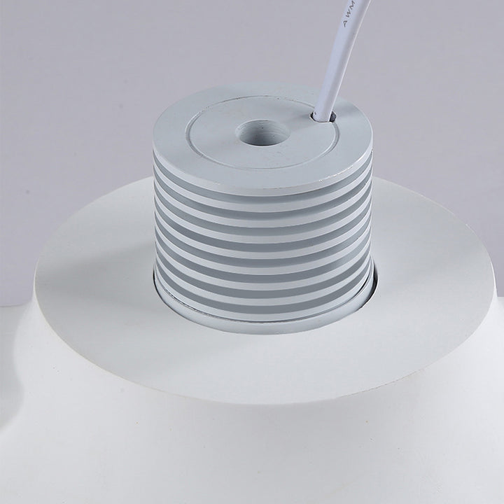 Plafonnier encastré en plâtre traditionnel français en aluminium rond avec une lumière pour couloir 