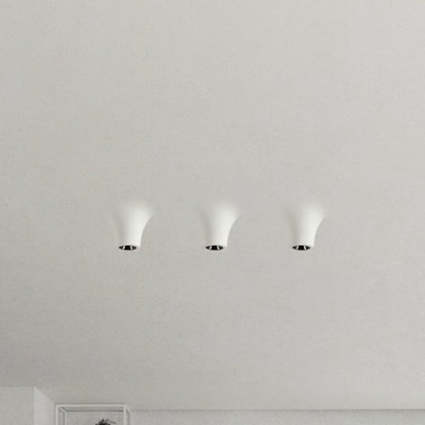 Modern Art Deco Plaster Iron Water Drop 1-Light Flush Mount Ceiling Light Spotlight For Hallway